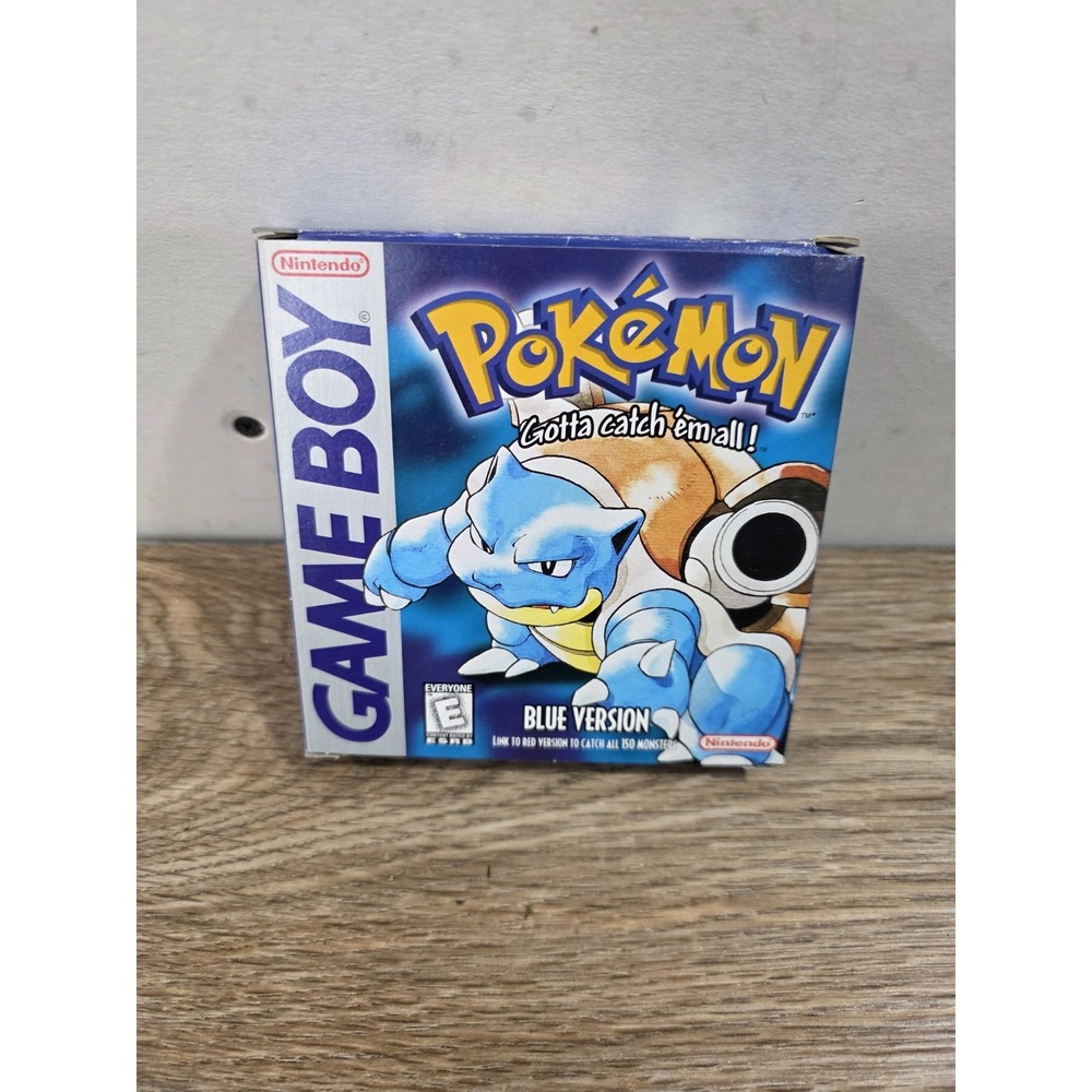 Original Game Boy:  POKEMON BLUE VERSION  (1998) With Box No Manual Nice!